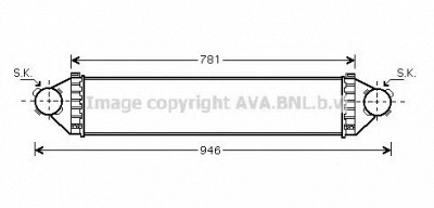 AVA QUALITY COOLING ms4368 -  Интеркулер